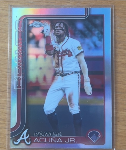 2025 Topps Chrome #257 Ronald Acuña Jr. — front