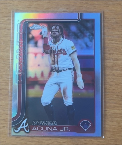2025 Topps Chrome #257 Ronald Acuña Jr. — front