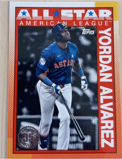 2025 Topps Series 2 #90AS-37 Yordan Alvarez 35th Anniversary All-Stars Houston Astros — front