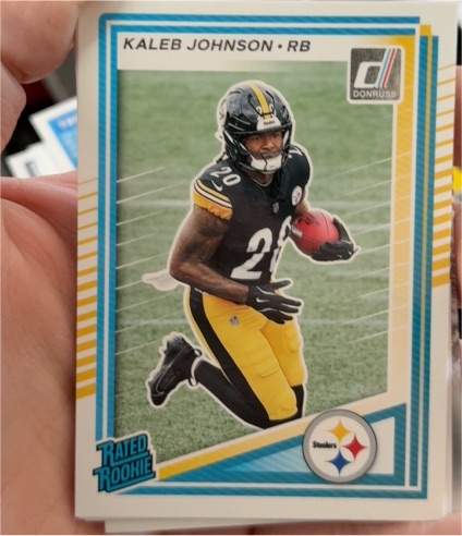 2025 Donruss #322 Kaleb Johnson — front