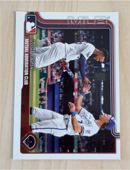 2025 Topps #365 Nice, Bro! Mutual Admiration Club — front