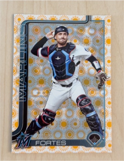 2025 Topps Series 2 #523 Nick Fortes Holiday Sun Foil — front
