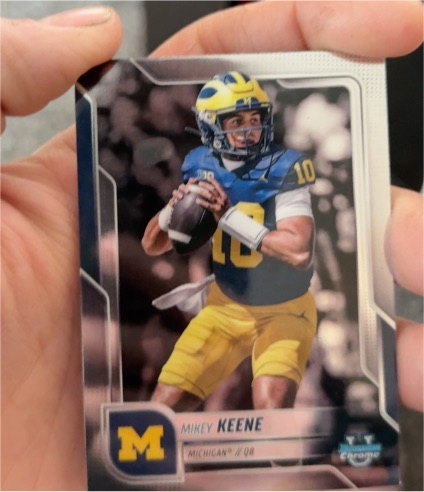 2025 Bowman Chrome University #184 Mikey Keene — front