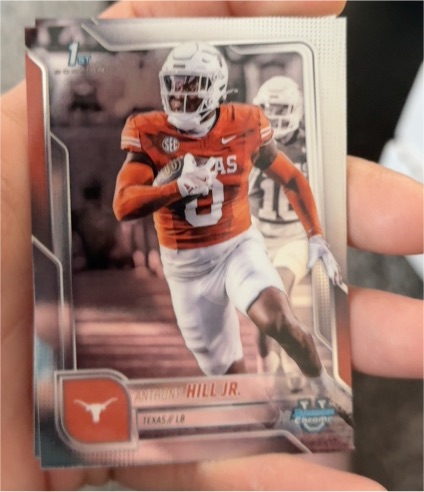 2025 Bowman Chrome University #84 Anthony Hill Jr. — front