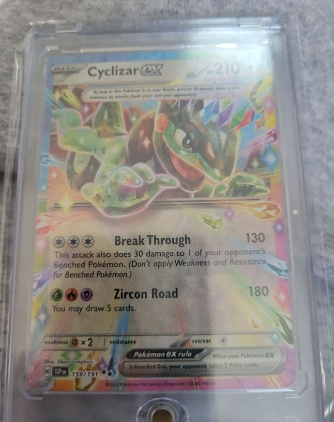 2024 Pokemon SV08 Surging Sparks #159 Cyclizar ex — front