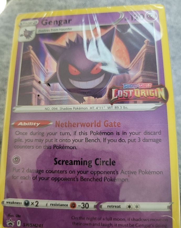 Pokemon Lost Origin SWSH241 Gengar — front