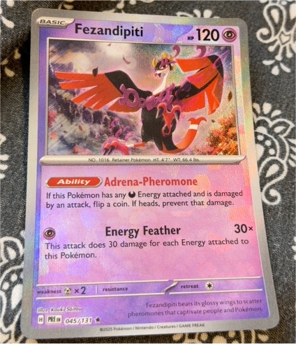 2025 Pokémon #045 Fezandipiti — front