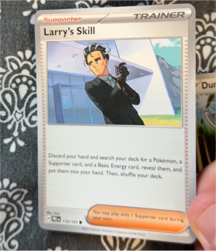 2025 Pokémon Prismatic Evolutions #115 Larry's Skill — front