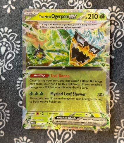 2022 Pokémon SV: Prismatic Evolutions #012 Teal Mask Ogerpon ex — front
