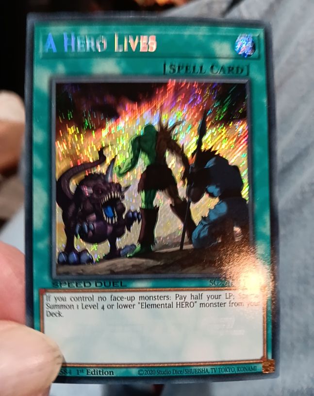 2020 Yu-Gi-Oh! SGX2-ENA16 A Hero Lives — front