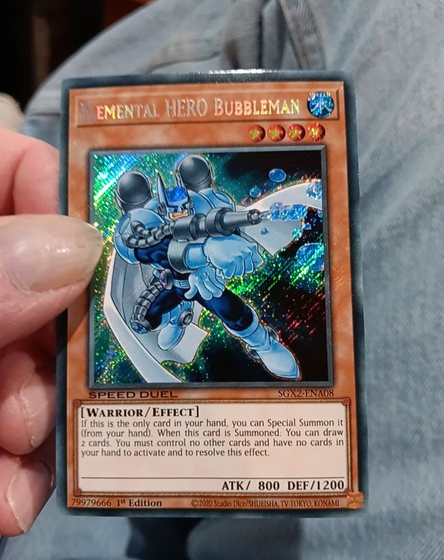 2020 Yu-Gi-Oh! Speed Duel GX #SGX2-ENA08 Elemental HERO Bubbleman — front