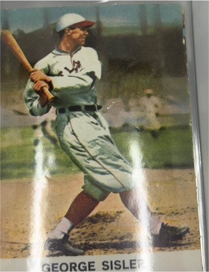 1961 Golden Press #13 George Sisler — front