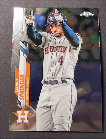 2020 Topps Chrome #194 George Springer — front