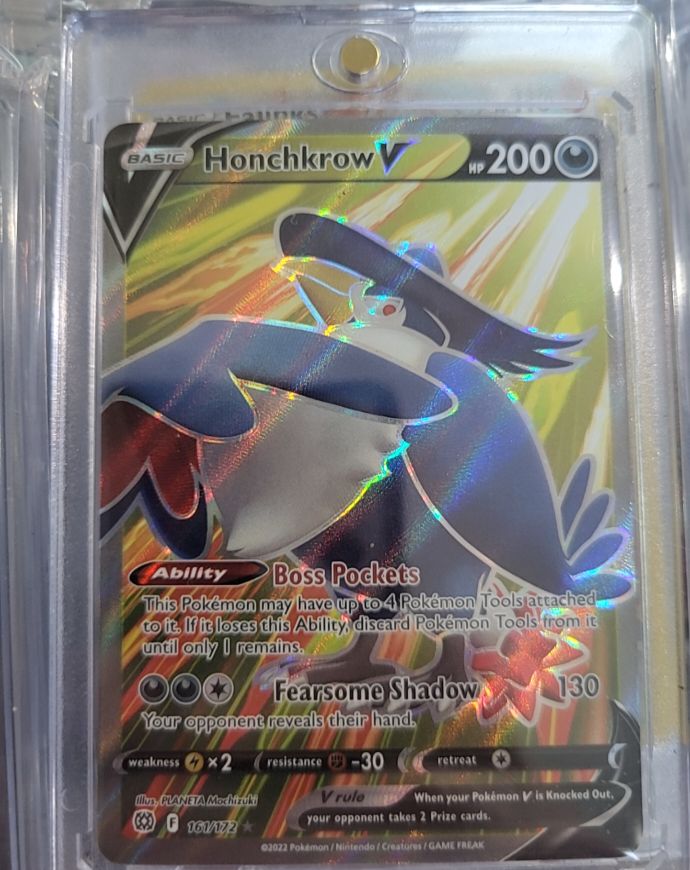2022 Pokémon TCG #161 Honchkrow V — front