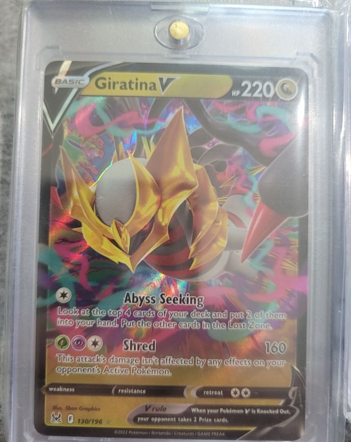 2022 Pokemon Lost Origin #130 Giratina V — front