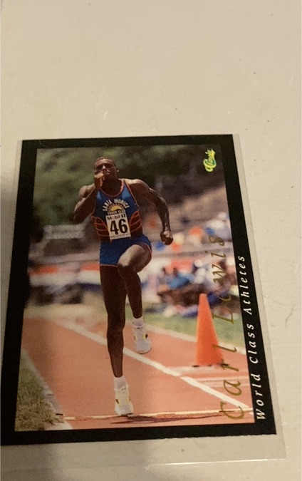 1992 Classic World Class Athletes #1 Carl Lewis — front