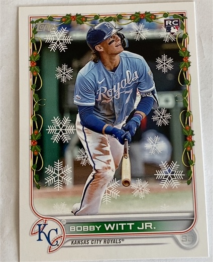 2022 Topps Holiday #HW150 Bobby Witt Jr. — front