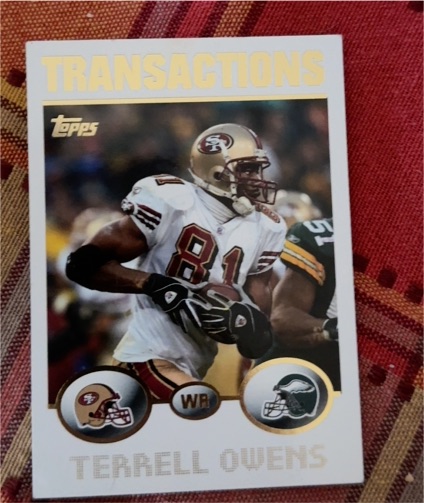 2004 Topps Transactions #70 Terrell Owens — front