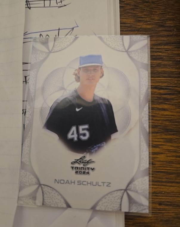 2024 Leaf Trinity Noah Schultz — front