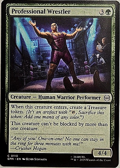 2025 Magic: The Gathering #110 Professional Wrestler — front