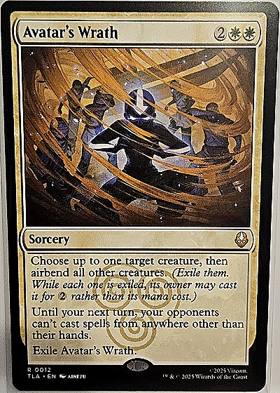 2025 Magic: The Gathering Avatar's Wrath — front