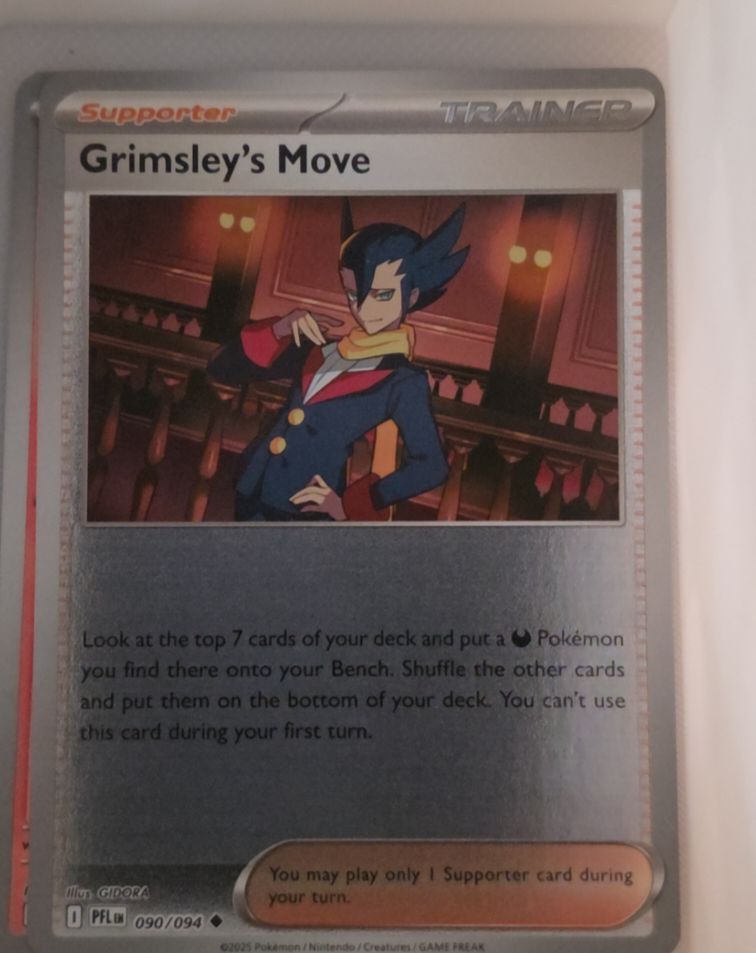 2025 Pokémon Phantasmal Flames #090 Grimsley's Move — front