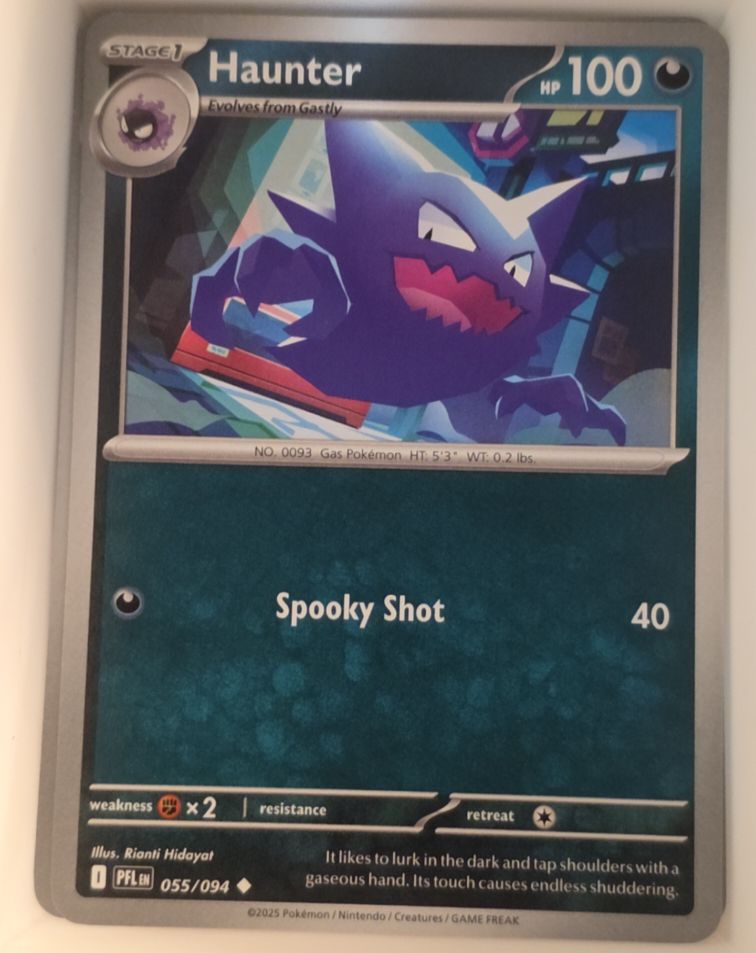 2025 Pokémon ME02: Phantasmal Flames #055 Haunter — front