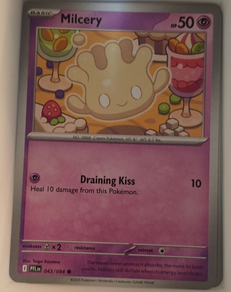 2025 Pokémon ME02: Phantasmal Flames #043 Milcery — front