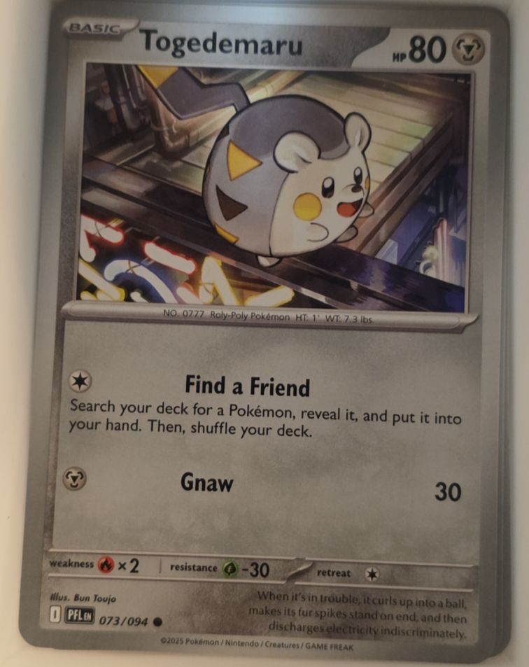2025 Pokémon Phantasmal Flames #073 Togedemaru — front