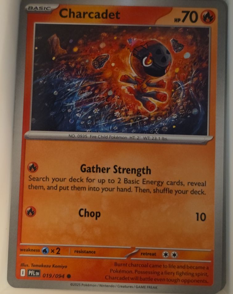 2025 Pokemon ME02: Phantasmal Flames #019 Charcadet — front