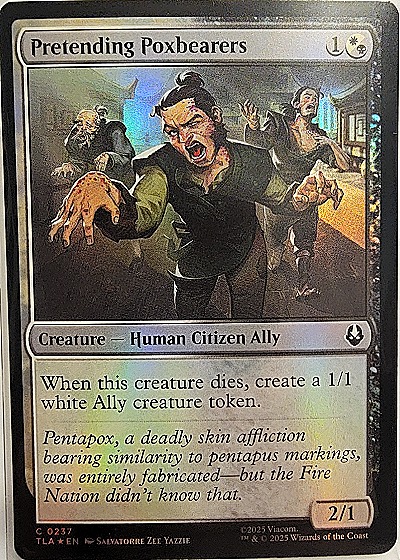 2025 Magic: The Gathering #237 Pretending Poxbearers — front