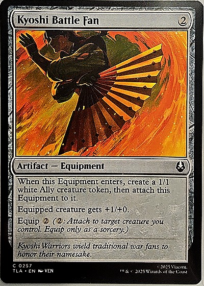 2023 Avatar: The Last Airbender #257 Kyoshi Battle Fan — front