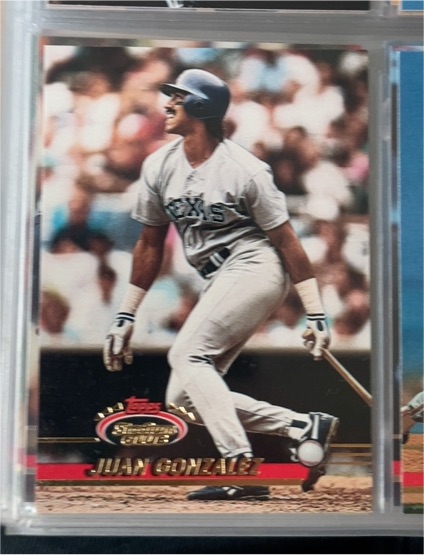 1993 Topps Stadium Club #540 Juan Gonzalez — front