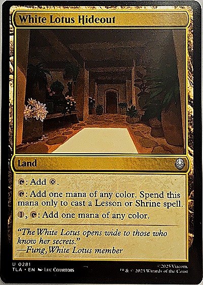 2025 Avatar: The Last Airbender #281 White Lotus Hideout — front