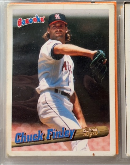 1996 Topps Bazooka #103 Chuck Finley — front