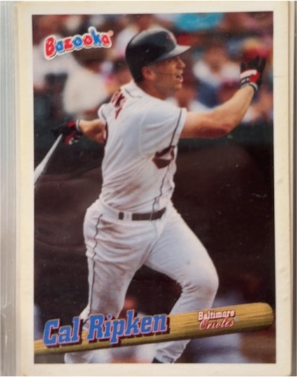 1996 Topps Bazooka #15 Cal Ripken Baltimore Orioles — front