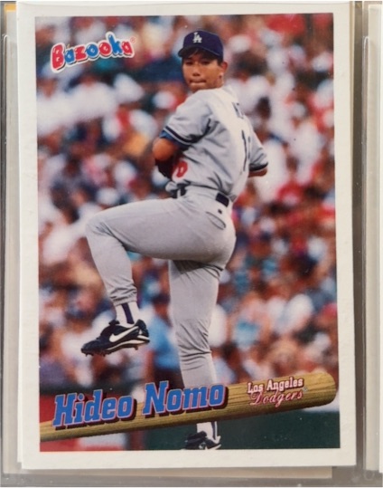 1996 Topps Bazooka #98 Hideo Nomo — front