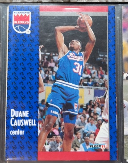 1991-92 Fleer #175 Duane Causwell — front