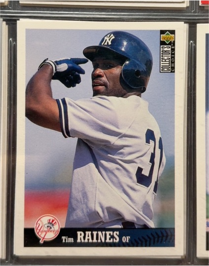 1997 Upper Deck Collector's Choice #182 Tim Raines — front