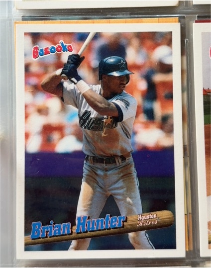 1996 Topps Bazooka #9 Brian Hunter — front