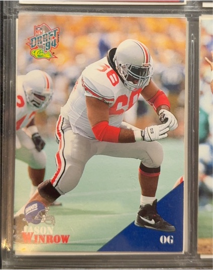 1994 Classic NFL Draft #42 Jason Winrow — front