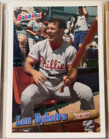 1996 Topps Bazooka #10 Len Dykstra — front