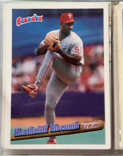 1996 Topps Bazooka #16 Heathcliff Slocumb — front
