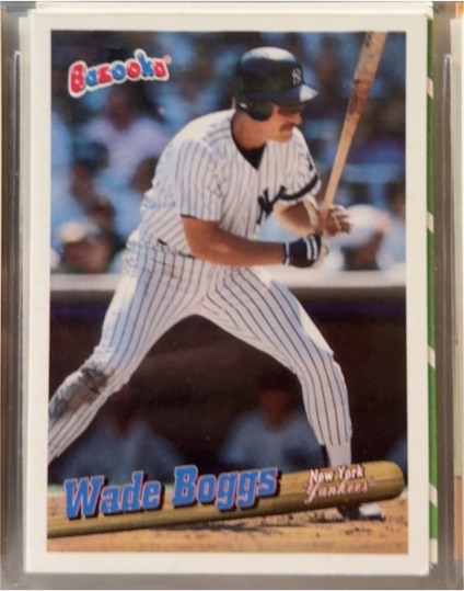 1996 Bazooka #34 Wade Boggs New York Yankees — front