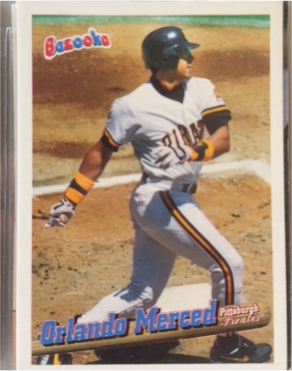 1996 Topps Bazooka #92 Orlando Merced — front