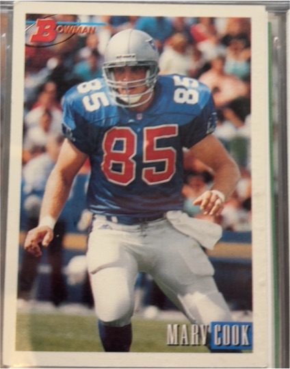 1993 Bowman #201 Marv Cook New England Patriots — front
