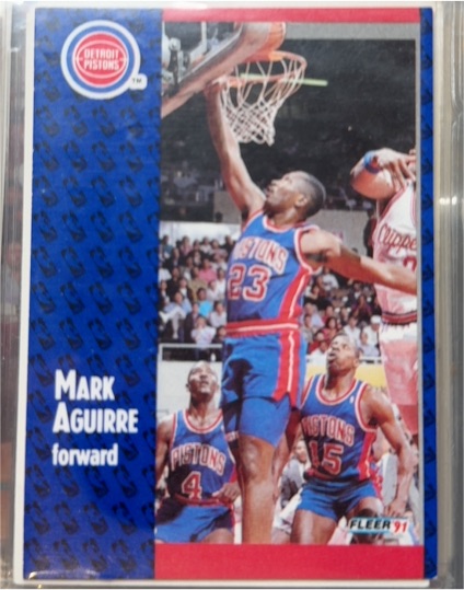 1991-92 Fleer #57 Mark Aguirre — front
