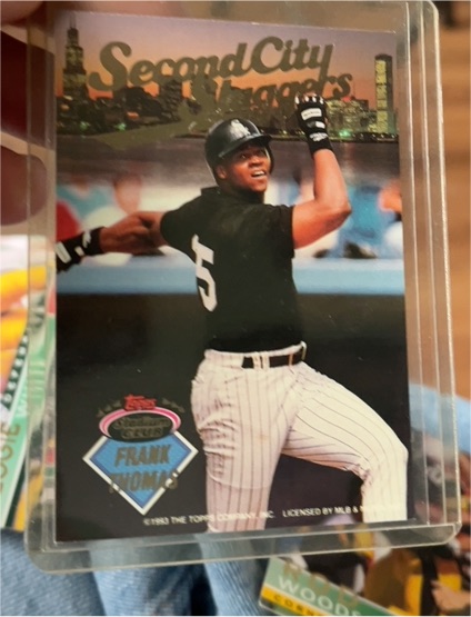 1993 Topps Stadium Club Second City Sluggers #NNO Frank Thomas — front