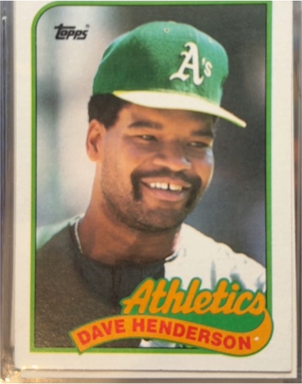 1989 Topps #527 Dave Henderson — front