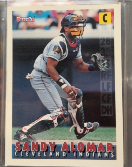 1995 Bazooka #11 Sandy Alomar Jr. — front